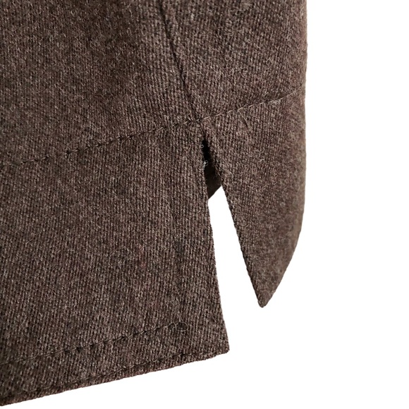 MaxMara Gorgeous Vintage 80s Cocoa Wool High Waisted Tapered Pants 12 EPC - Picture 7 of 9